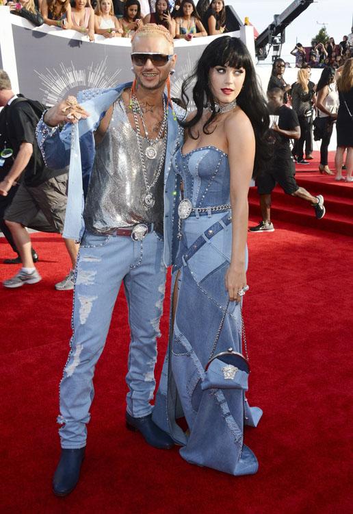 Katy Perry and RiFF RAFF arrive at the VMAs 2014