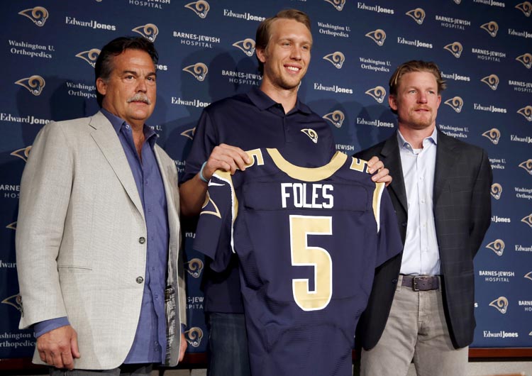 Les Snead, Jeff Fisher, Nick Foles