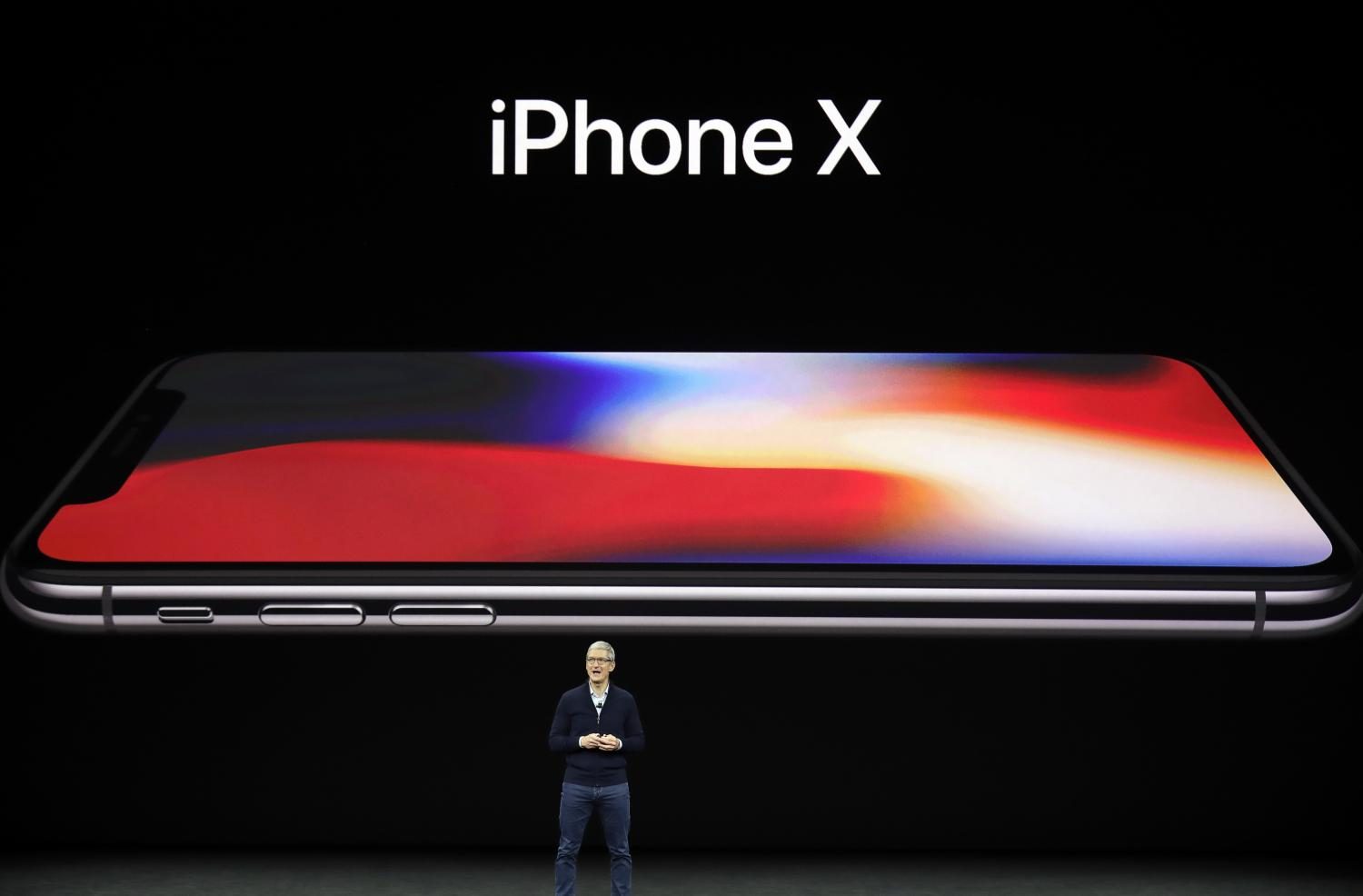 Apple CEO Tim Cook announces the arrival of iPhone X in early September.
