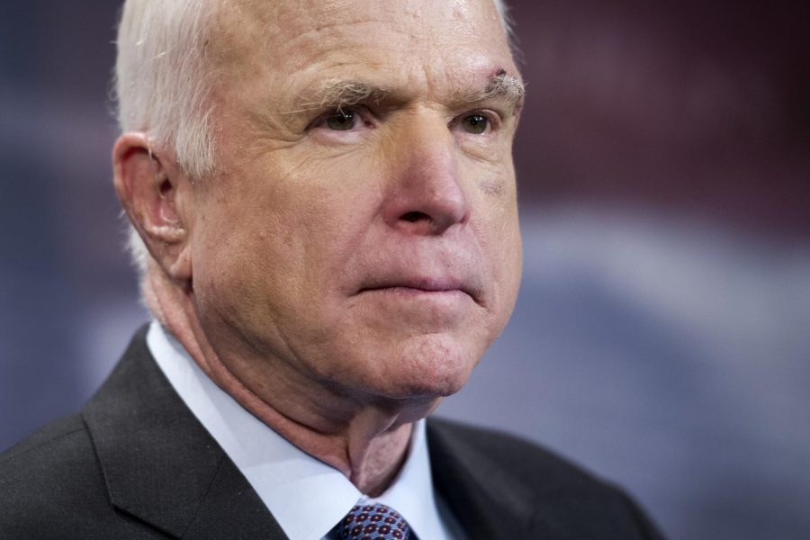 Sen.+McCain%2C+a+national+hero+and+vocal+advocate+against+the+president+in+recent+years%2C+died+of+brain+cancer+on+Aug.+25.