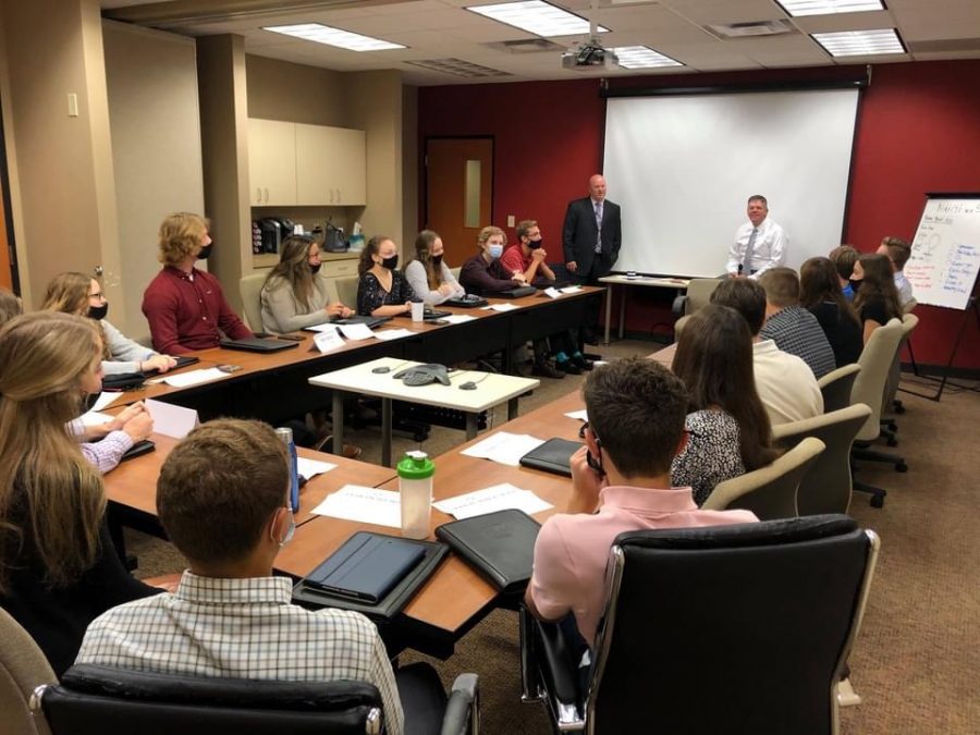 CEO students receive instruction from guest speakers.