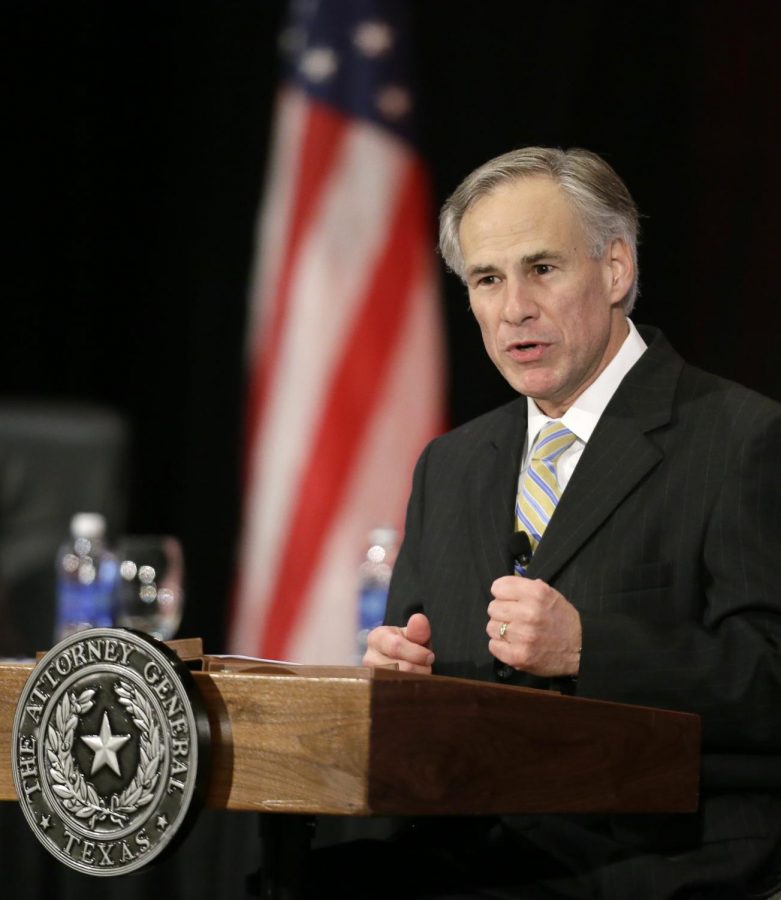 Governor Greg Abbot speaks at 2013's Right to Life conference.