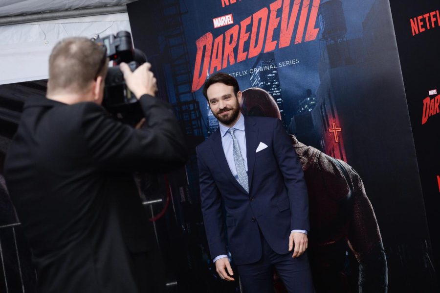 Matt Murdock actor, Charlie Cox, at the New York Premiere of season two of Daredevil.