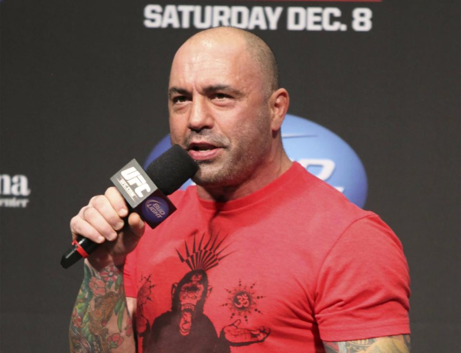 Podcaster+Joe+Rogan+at+a+UFC+weigh-in+in+Seattle+on+Dec.7%2C+2012
