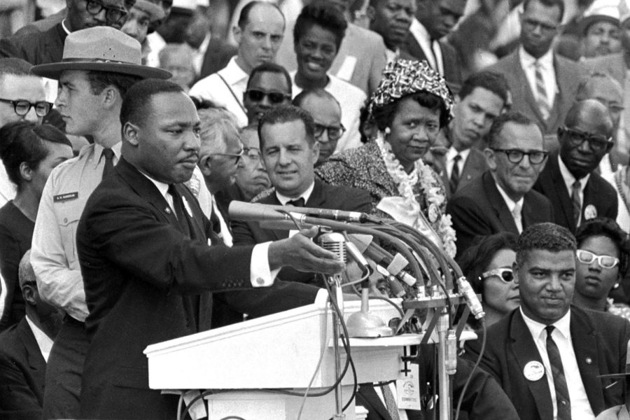 Martin+Luther+King+Jr.+prepares+for+his+infamous+I+Have+A+Dream+speech