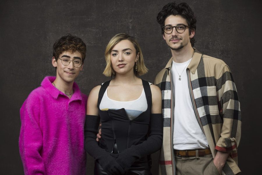 Nick Pugliese, Peyton List and Milo Manheim participate in a press tour for the new show, “School Spirits” on Jan. 9. The show aired on March 9.