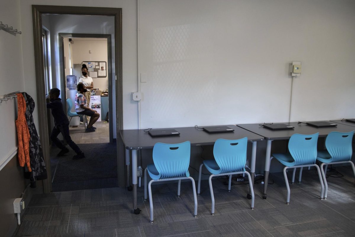 A programming classroom in Jefferson Recreation Center in Pittsburgh, Pennsylvania. 