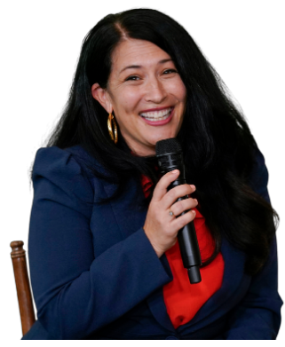 Ada Limón, 24th Poet Laureate of the United States, speaks during an event for the Class of 2022 National Student Poets at the White House in Washington Tuesday, Sept. 27, 2022.