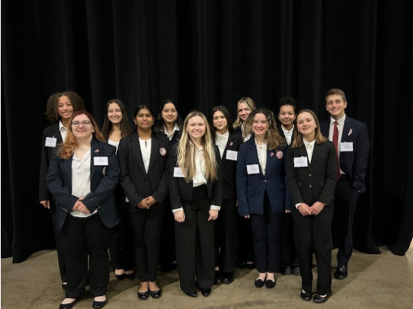HOSA team after their competition on March 22.