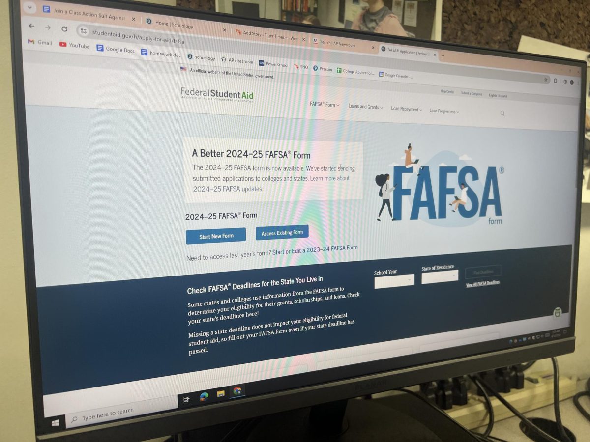 The login screen for the 2024-25 FAFSA.