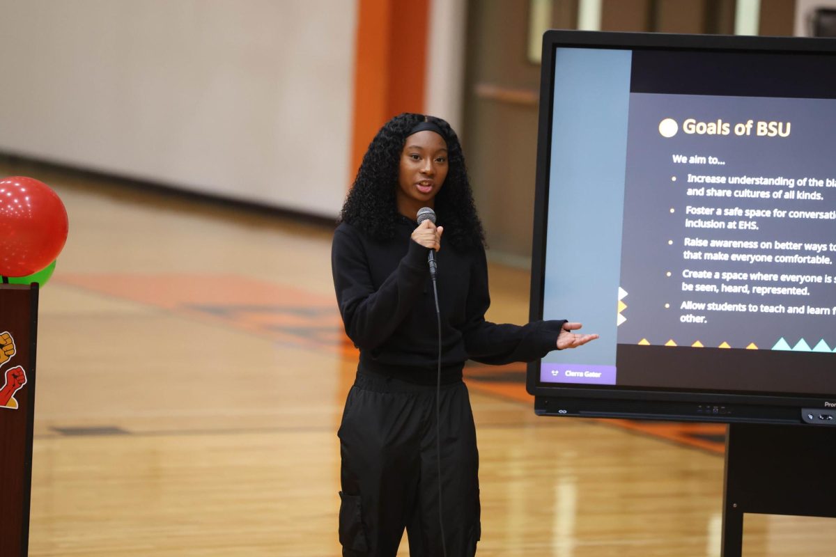 Que Thomas presents at BSU's Visual Arts and Music Within Black Culture presentation, Feb. 22.